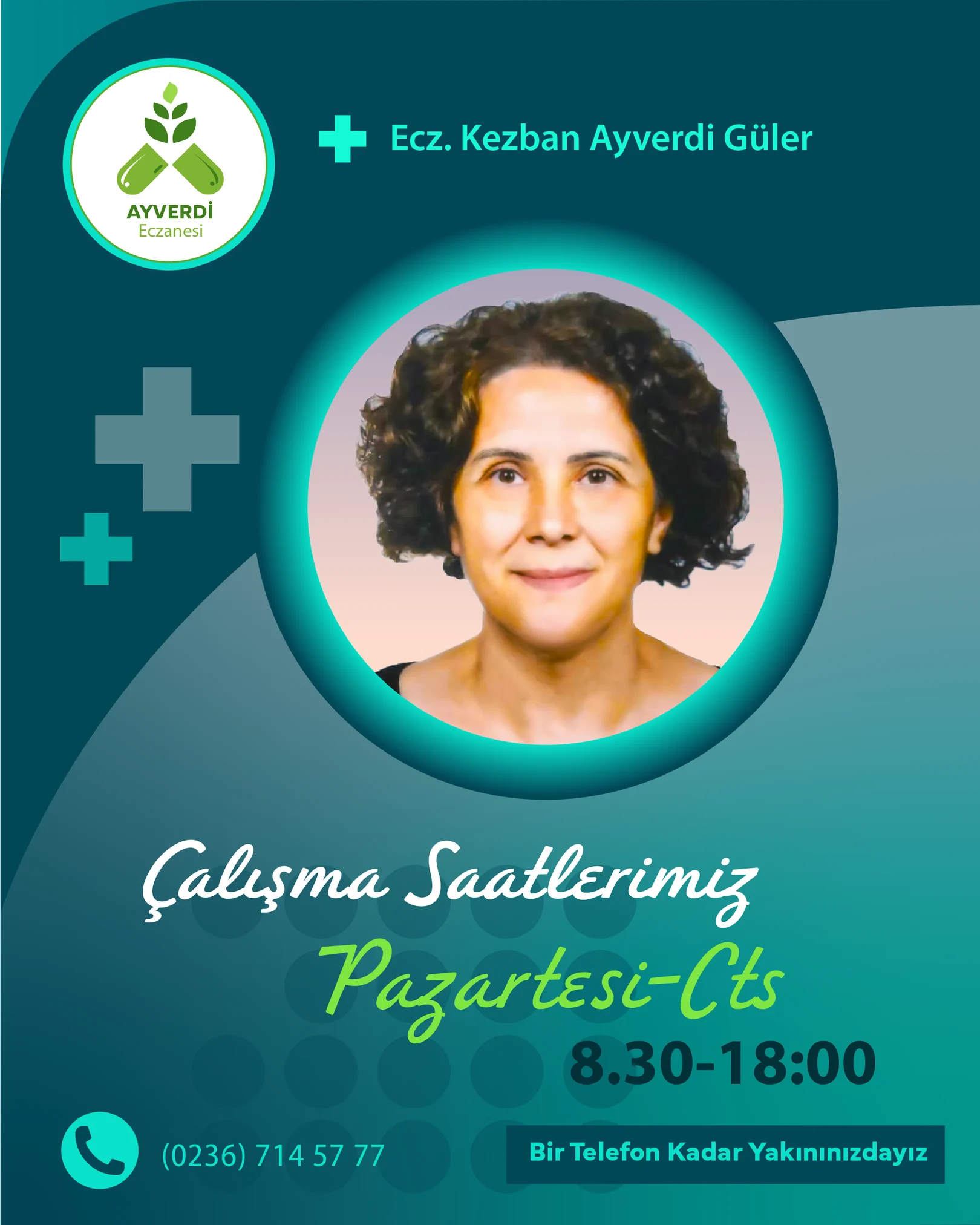Çalışma saatlerimiz gönderisi